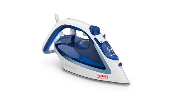 Tefal EasyGliss Plus FV5736 Torr & Ångstrykjärn Durilium Airglide-sulplatta 2500 W Blå, Vit