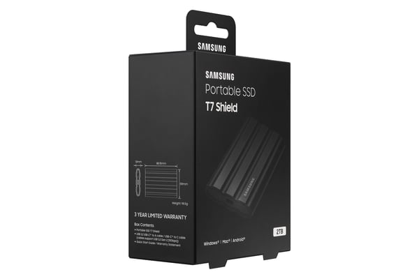 Samsung MU-PE2T0S 2 TB USB Type-C 3.2 Gen 2 (3.1 Gen 2) Svart