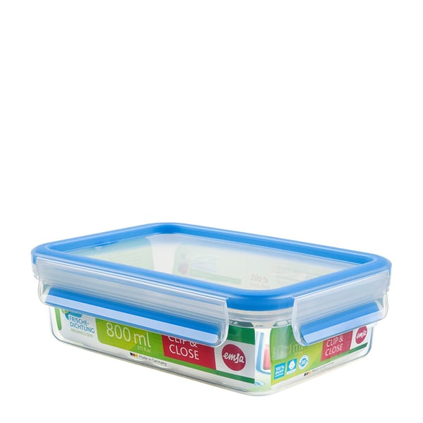 EMSA 508539 enhed til madopbevaring Rektangulær Kasse 0,8 L Transparent 8 stk