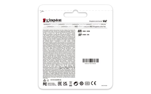 Kingston Technology 128 GB Canvas React Plus SDXC UHS-II 300R/260W U3 V90 i fuld HD/4K/8K