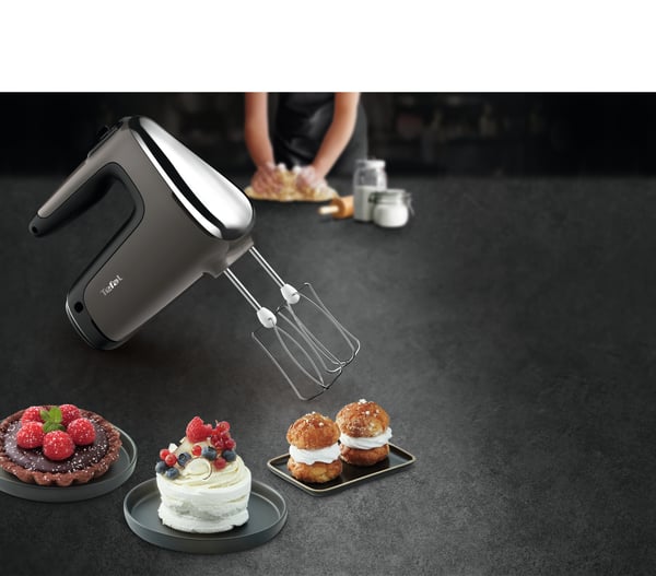 Tefal Powermix Silence HT650E Käsisekoitin 600 W Hopea