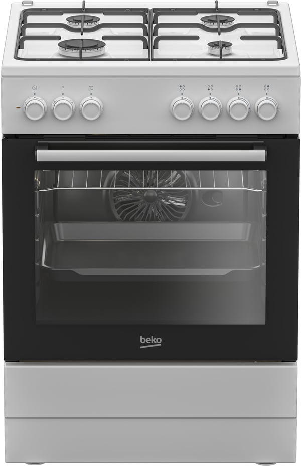 Beko FBE62120WD Fritstående komfur Elektrisk Gaskomfur Sort, Hvid Beko FBE62120WD Fritstående komfur Elektrisk Gaskomfur Sort, Hvid