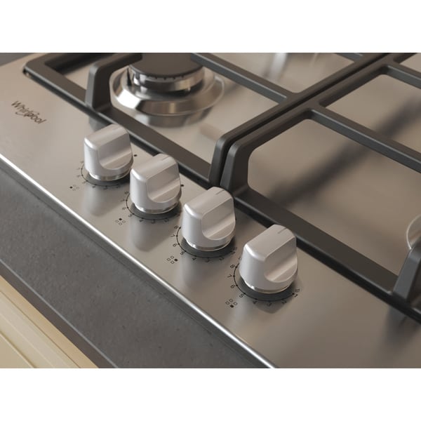 Whirlpool TGML 661 IX R Ruostumaton teräs Kiinteä 58 cm Kaasuliesi 4 alue(tta)