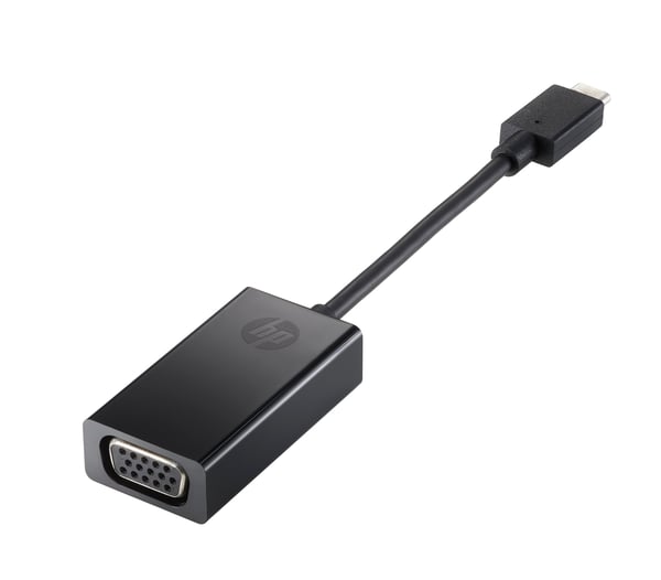 HP USB-C to VGA Adapter Musta