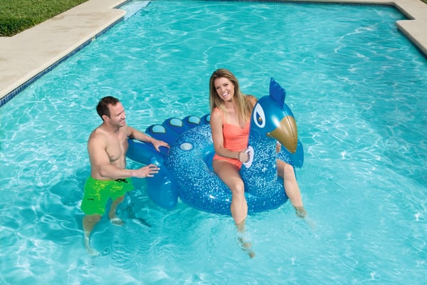 Bestway 41101 pool- och badmadrass Blå Vinyl Sittbadleksak