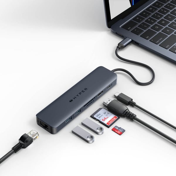 Targus HD4003GL kannettavien tietokoneiden telakka ja porttitoistin USB Type-C Sininen