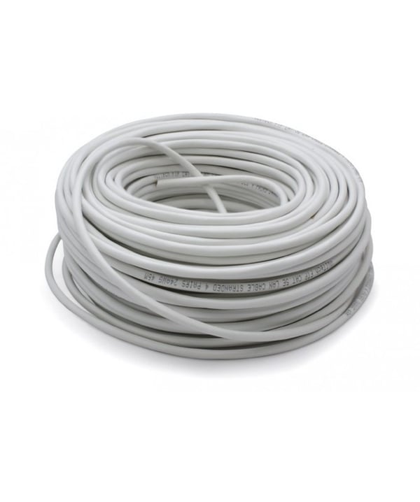 Vultech SC13002-100 verkkokaapeli Valkoinen 100 m Cat5e U/UTP (UTP) Pyöreä