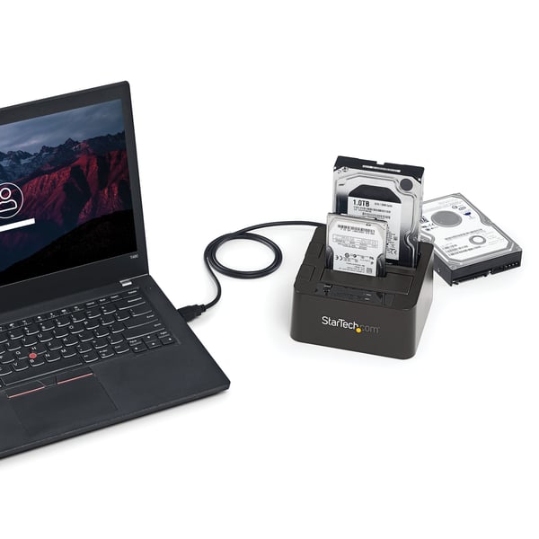 StarTech.com Dual-Bay USB 3.1 til SATA Harddisk Dockingstation, USB 3.1 (10 Gbps)