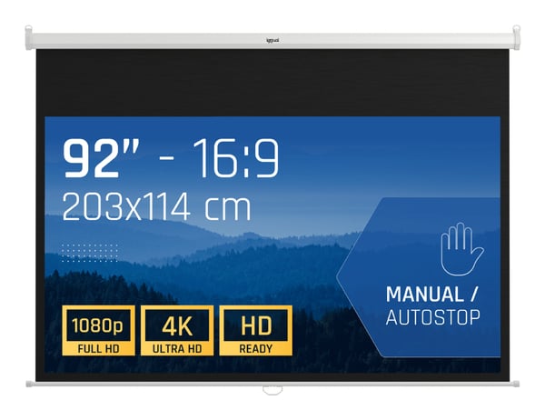iggual PSIMS203 projektorlærred 2,34 m (92") 16:9