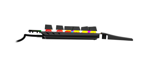 Hama Exodus 800 Mechanical tangentbord Spela USB QWERTZ tyska Svart