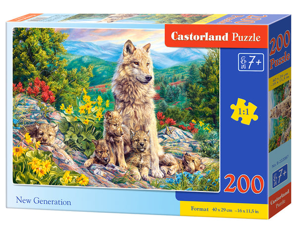 Castorland B-222087 puslespil 200 stk Dyr