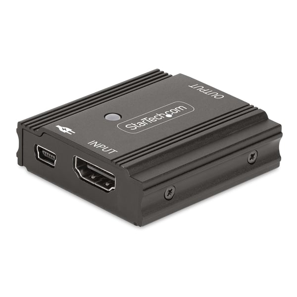 StarTech.com 33FT-8K-HDMI-BOOSTER AV-signaalin jatkaja AV-toistin Musta