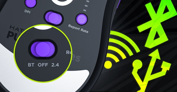 HATOR Pulsar 3 Ultra 8K+4K Wireless gamingmus, 2.4 GHz + Bluetooth + USB, Optical Yellow 100M Switches, PixArt PAW3950, RGB, Web SyncHUB™