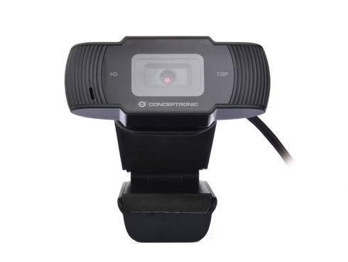 Conceptronic AMDIS 720P HD webbkameror 1280 x 720 pixlar USB 2.0 Svart