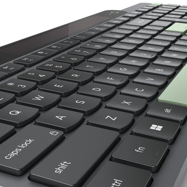 Lenovo Self-Charging Bluetooth (ES 172) tastatur Hjemme/kontor Spansk Sort, Grøn