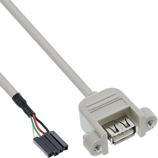InLine 4043718132942 USB-kabel USB 2.0 0,4 m USB A 0,48 Gbit/sek. Hvid InLine 4043718132942 USB-kabel USB 2.0 0,4 m USB A 0,48 Gbit/sek. Hvid