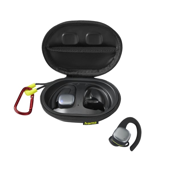 Hama Spirit Athletics Headset True Wireless Stereo (TWS) Ørekrog Sport Bluetooth Sort, Gul