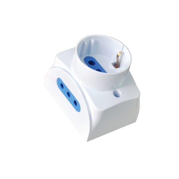 Techly IUPS-PCP-1S2I10A stikkontakt Type L Hvid