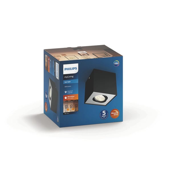 Philips WarmGlow LED Box lofts-/vægspot