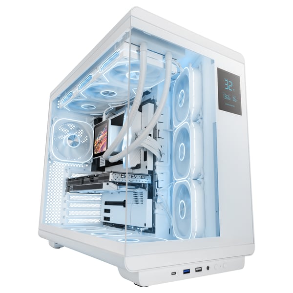 Mars Gaming MCREVPROW tietokonekotelo Midi Tower Valkoinen