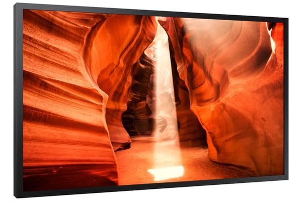 Samsung OM55N-S Platt skärm för digital skyltning 139,7 cm (55") LCD Wi-Fi 4000 cd/m² Full HD Svart Inbyggd processor Tizen 5.0
