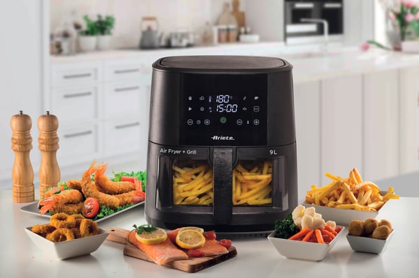 Ariete 4630/00 Enkelt 9 L Enkeltstående 1500 W Varmluftsteger Sort