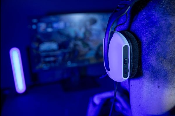 Konix Skylite Kuulokkeet Langallinen Pääpanta Pelaaminen Musta, Valkoinen