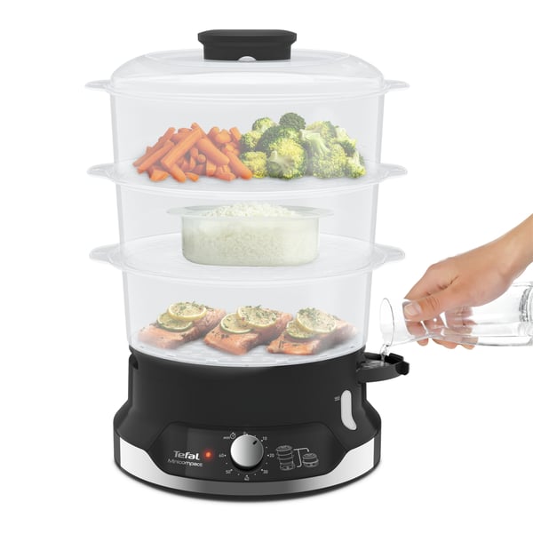 Tefal Ultracompact VC2048 höyrykeitin 3 kori(a) Vapaasti seisova 800 W Musta