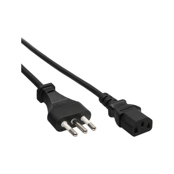 InLine 4043718038084 Svart 1,8 m Strömkontakt typ L C13 coupler