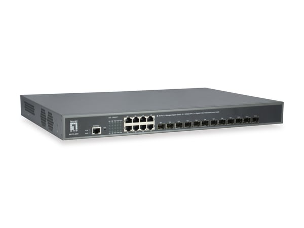 LevelOne GTL-2091 Administreret L3 Gigabit Ethernet (10/100/1000) Grå