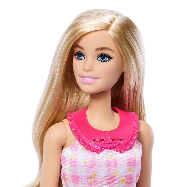 Barbie LÄTT ATT KLÄ PÅ -docka med fästbara kläder som är lätta att klä på, modedockor med blont hår som kan borstas