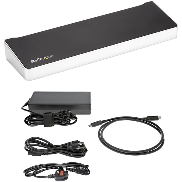 StarTech.com 4K USB-C Dock - Trippel Skärm - Mac & Windows - 60W USB PD (DK30CH2DPPDU)