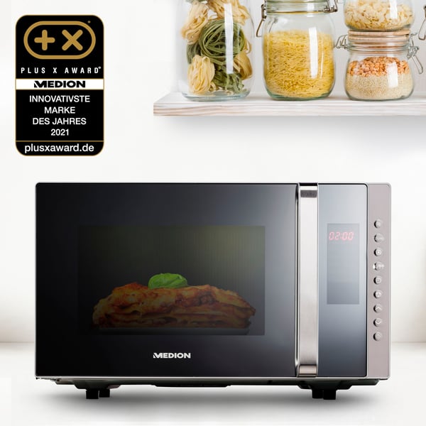MEDION MD 17495 Grå Kombinationsmikrovågsugn Bänkdiskmaskin 23 l 800 W