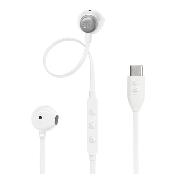 JBL Tune 305C Headset Ledningsført I ørerne Opkald/musik USB Type-C Hvid JBL Tune 305C Headset Ledningsført I ørerne Opkald/musik USB Type-C Hvid