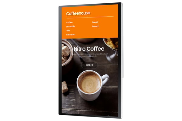 Samsung LH24KMATBGC Kioskdesign 60,5 cm (23.8") Wi-Fi 250 cd/m² Full HD Vit Pekskärm 16/7