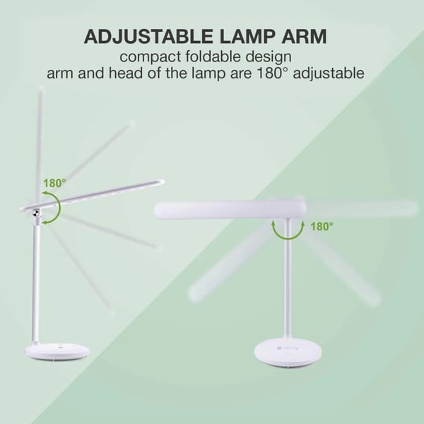 Techly I-LAMP-DSK9 pöytävalaisin 3 W LED G Valkoinen
