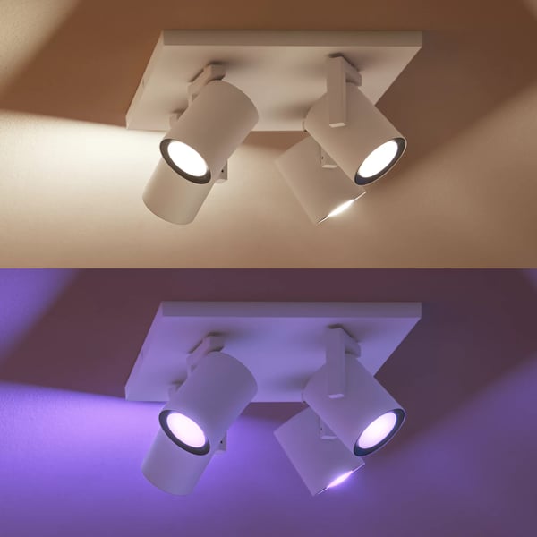 Philips Hue White och Color Ambiance Argenta med 4 spotlights