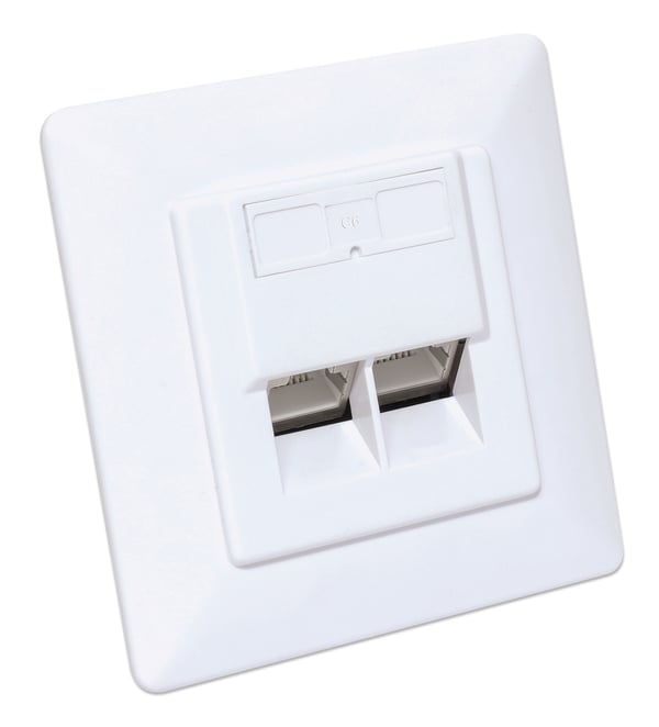 Intellinet 771900 stikkontakt 2 x RJ-45 Hvid