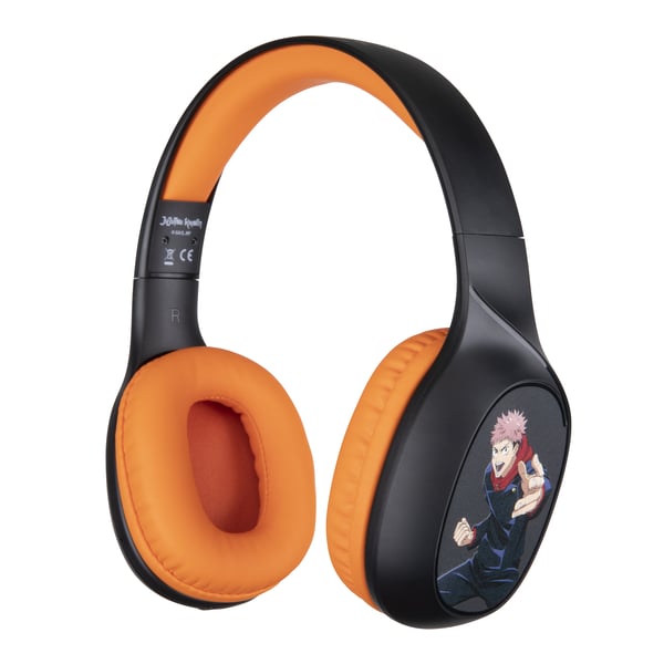 Konix KX JUJUTSU BT HEADPHONES Kuulokkeet Langallinen & langaton Pääpanta Pelaaminen Bluetooth Musta, Oranssi
