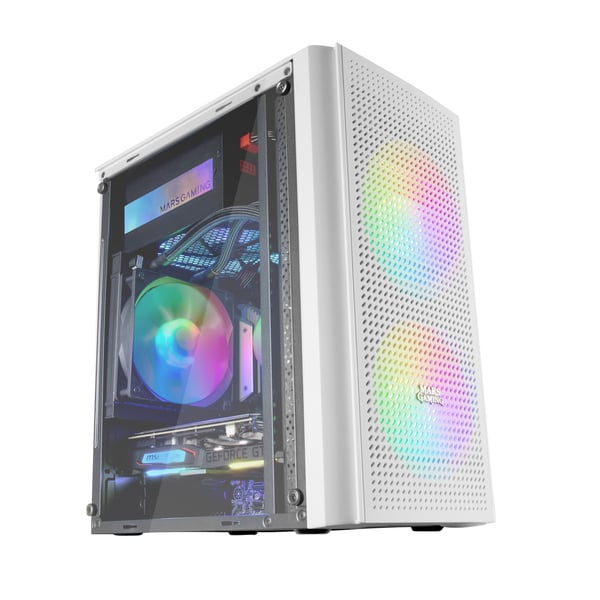 Mars Gaming MC300W datorväskor Mini Tower Vit