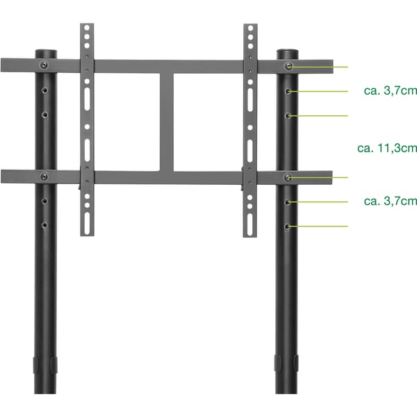 InLine 23177A TV stativ & underholdningscenter 1 hylder