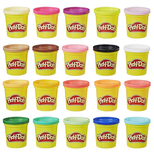 Play-Doh Super Color-pakke med 20 bøtter