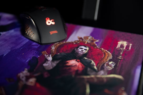 Konix KX DND MOUSEPAD CURSE OF STRAHD Spelmusmatta Lila, Röd