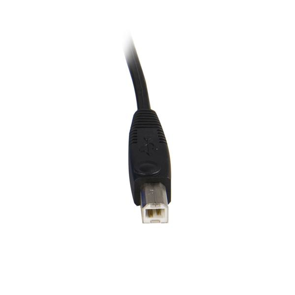 StarTech.com SVUSB2N1_15 KVM-kabel Sort 4,57 m