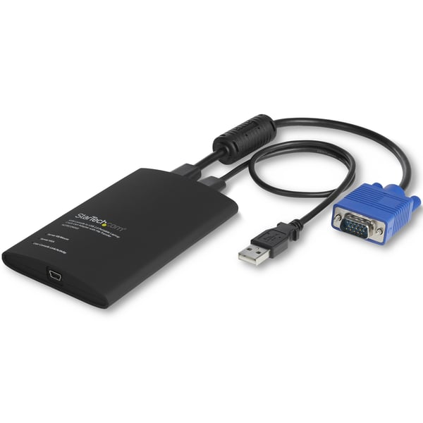 StarTech.com USB 2.0 KVM-konsol - Mobil bärbar dator Crash Cart-adapter med dataöverföring och video