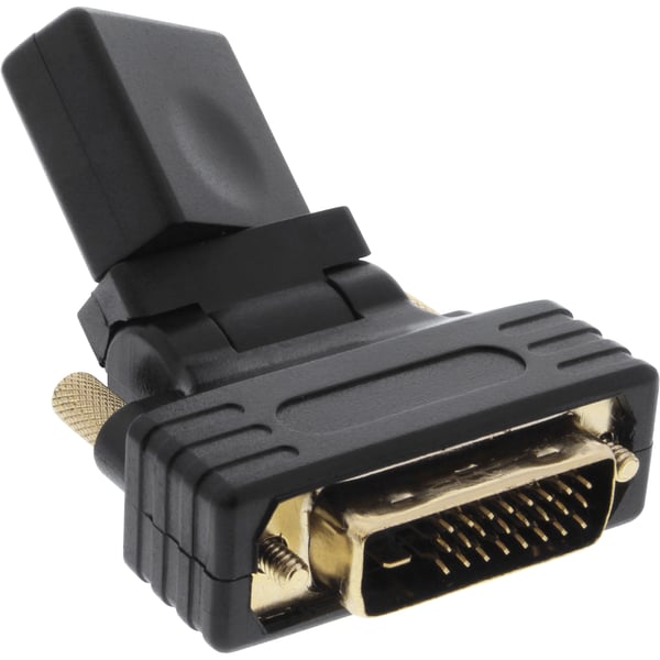 InLine 17660W kabel kønsskifter DVI-D male DVI Sort