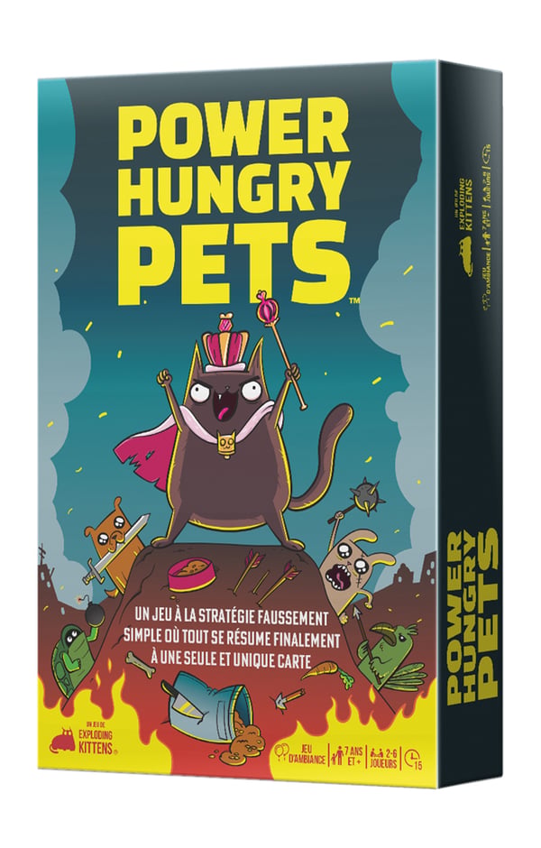 Asmodee Power Hungry Pets 15 min Kortspel