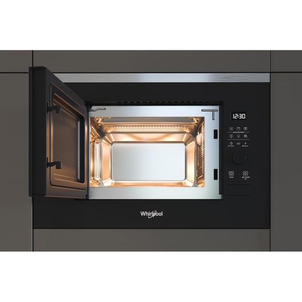 Whirlpool WMF201G Svart, Rostfritt stål Grillmikrovågsugn Inbyggd 20 l 800 W