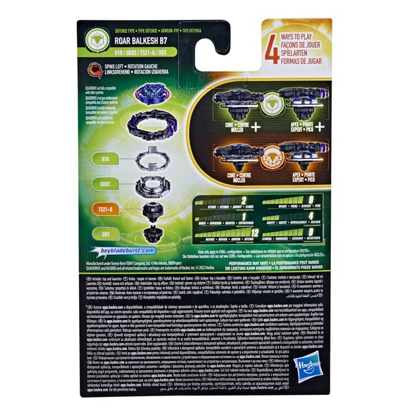 Beyblade Quad Drive F4071ES0 toiminnallinen/taitopeli & lelu Lentävä hyrrä