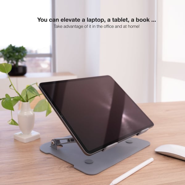 TooQ TQLRS0012-AL-G laptop stativ Stander til laptop og tablet Grå 43,9 cm (17.3")